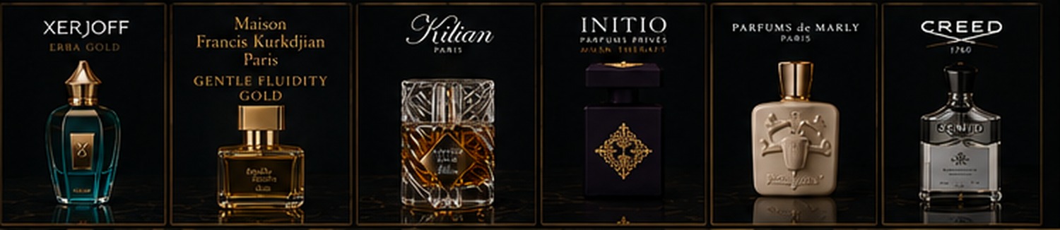 A curated lineup of six fragrance houses represented at Heirloom Parfumerie